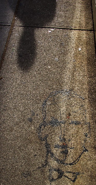 Sidewalk Tar Portrait 2_Avenue B_OB181480_11182012